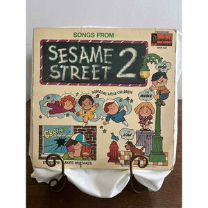 Walt Disney Productions Songs from Sesame Street 2 Vinyl Record 12” VG+ KIDS *